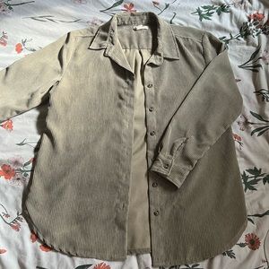 H&M Olive Green Corduroy Button Down
